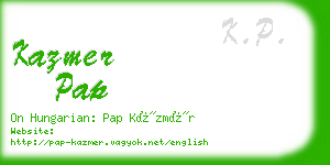 kazmer pap business card